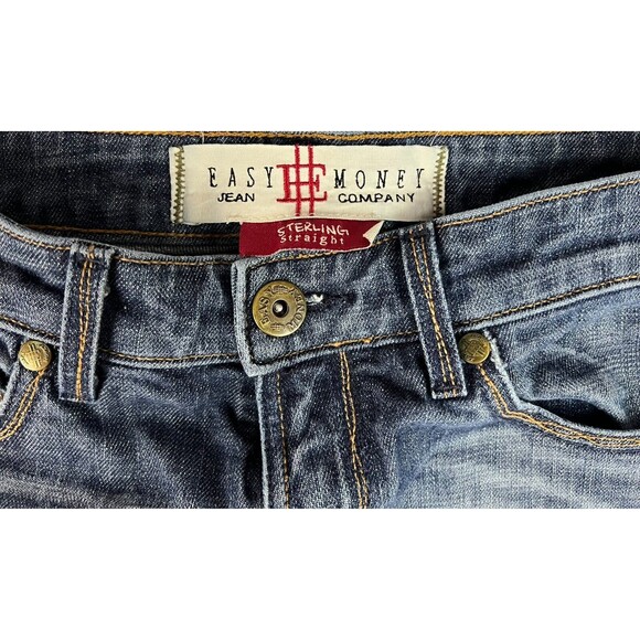 Easy Money Sterling Straight Jeans Women's Size 27 Lowrise Crop - Picture 6 of 8